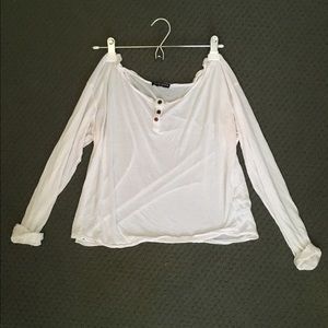 COPY - Brandy Melville Flowy white top